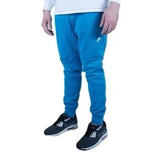 Nike Mens Tech Fleece Pants Light Blue Lacquer Heather White